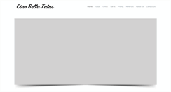 Desktop Screenshot of ciaobellatutus.com
